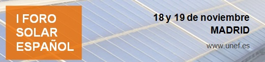 I Foro Solar Espa&ntilde;ol