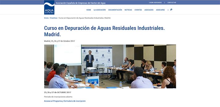 Curso en Depuración de Aguas Residuales Industriales