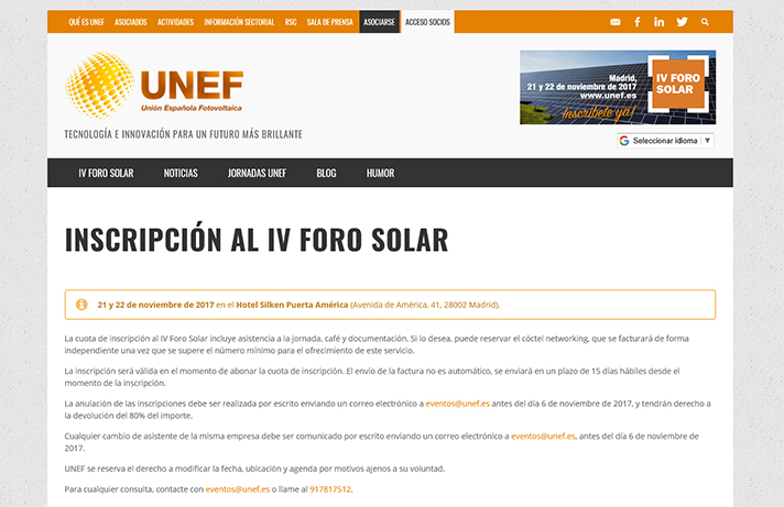 IV Foro Solar UNEF