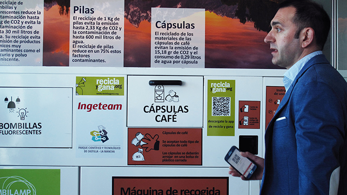 Ingeteam y el Parque Científico de Castilla-La Mancha instalan la primera Envirobank de reciclaje de cápsulas de café de España