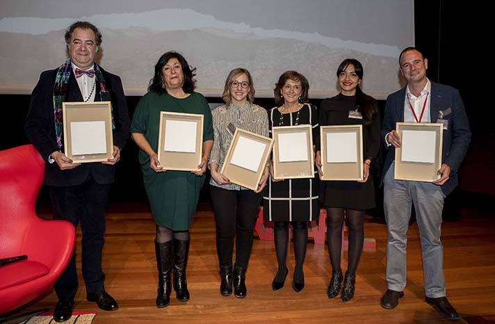 Almudena Grandes, la Biblioteca Nacional de España, Mahou San Miguel, Firo Vázquez y Elena Lobera y Alejandra Amusquívar, Premios Valores del Papel 2018